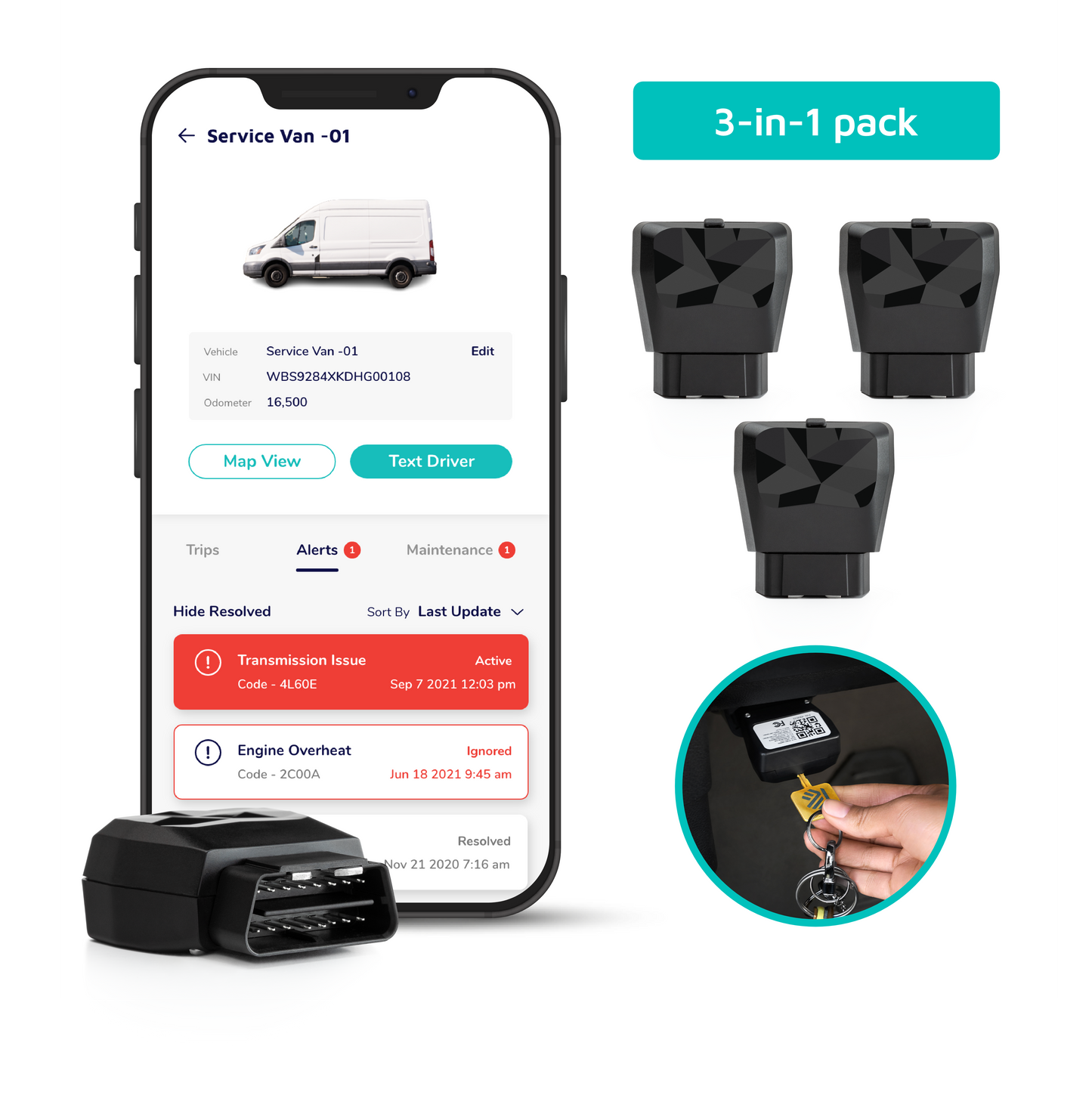 Kayo GPS Tracker and OBD Scanner for Vehicles